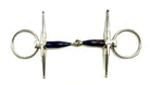 Toprail Equine Bits 130mm Toprail Equine Bit Fulmer Loose Ring Sweet Iron with Copper Inlay
