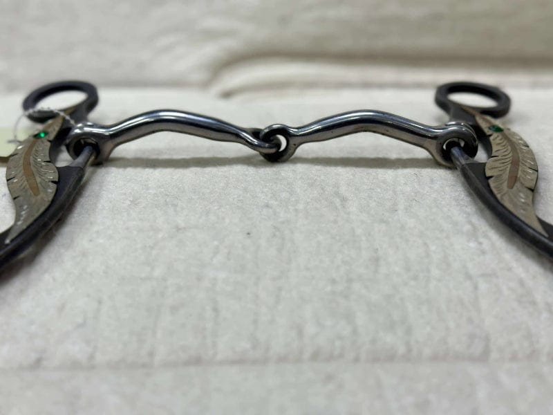 Toprail Equine Bits Full/13.5cm Toprail Equine Bit Southern Skies Western Shank Snaffle Round