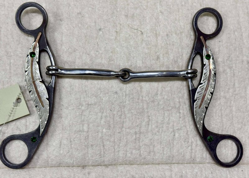 Toprail Equine Bits Full/13.5cm Toprail Equine Bit Southern Skies Western Shank Snaffle Square