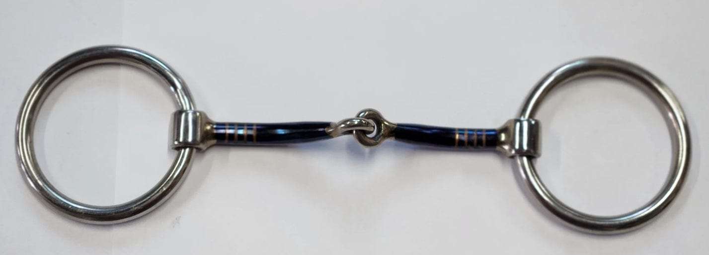 Toprail Equine Bits Full/13.5cm Toprail Equine Bit Weighted Loose Ring with Copper Inlay 12mm