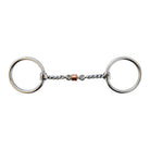Toprail Equine Bits Full/13.5cm Toprail Equine Loose Ring Snaffle Twisted with Copper Roller