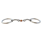 Toprail Equine Bits Full/13.5cm Toprail Equine Loose Ring Snaffle Twisted with Copper Roller