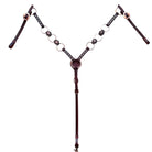 Toprail Equine Breastplates - Martingales Cob/Full Toprail Equine Breastplate Antique Ring