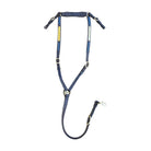 Toprail Equine Breastplates - Martingales Cob / Havana Brown Toprail Equine Breastplate Show with Brass Plaque & Royal Blue Plait