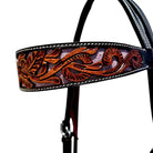 Toprail Equine Bridles Cob/Full Toprail Equine Bridle Two Toned with Pink Glitter Underlay