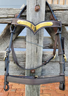 Toprail Equine Bridles Cob / Havana Brown Toprail Equine Bridle Show with V Browband & Plaque
