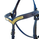Toprail Equine Bridles Cob / Havana Brown Toprail Equine Bridle Show with V Browband & Plaque