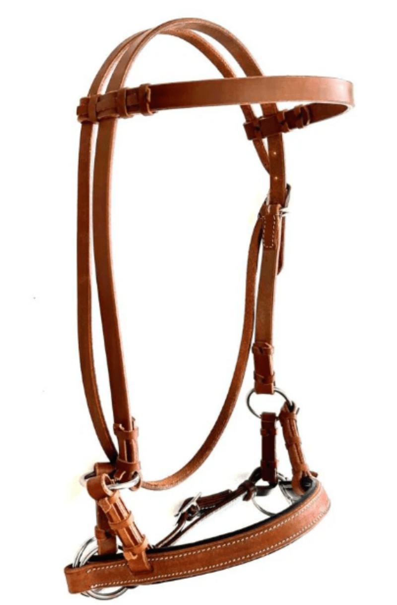 Toprail Equine Bridles Toprail Equine Bridle Bitless Georgia Side Pull