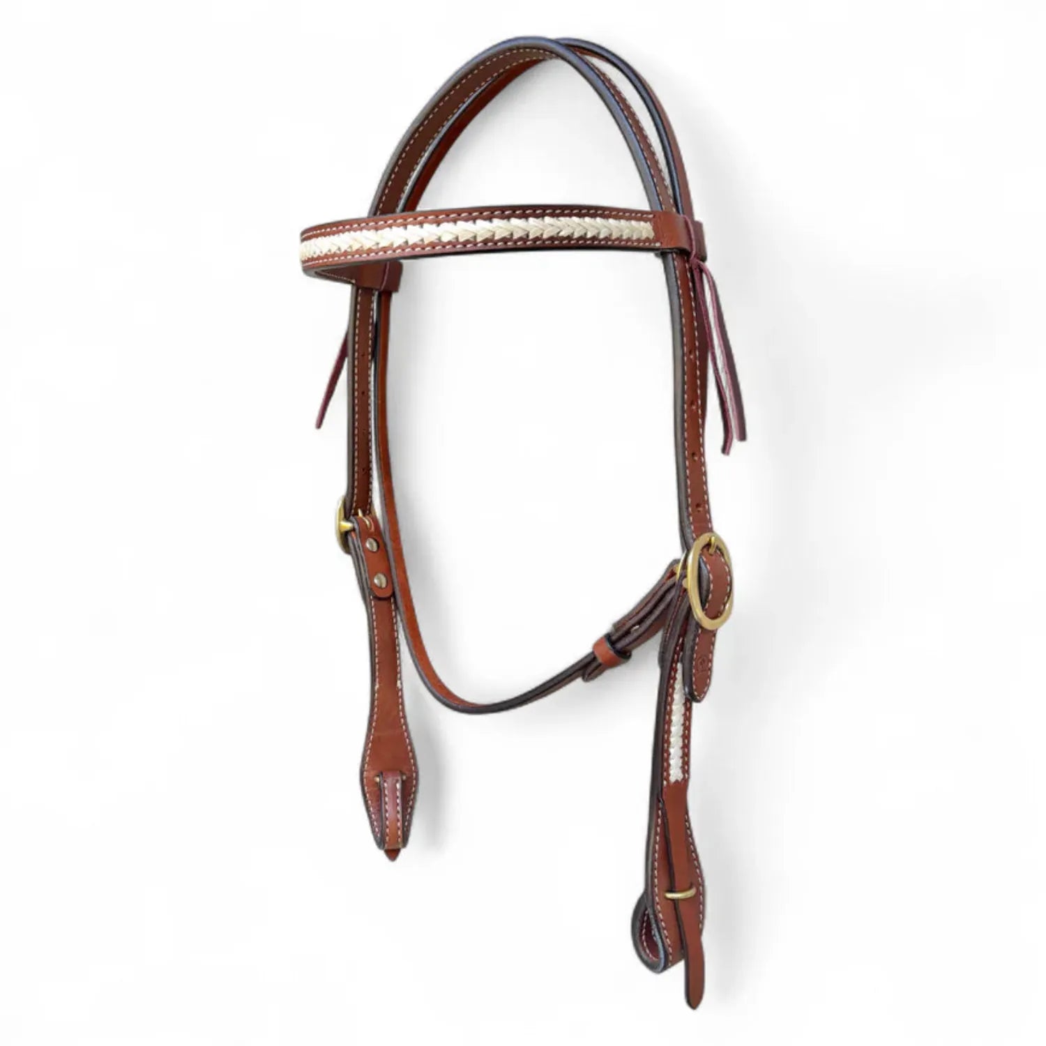 Toprail Equine Bridles Toprail Equine Bridle Rawhide Plait with Quick Release