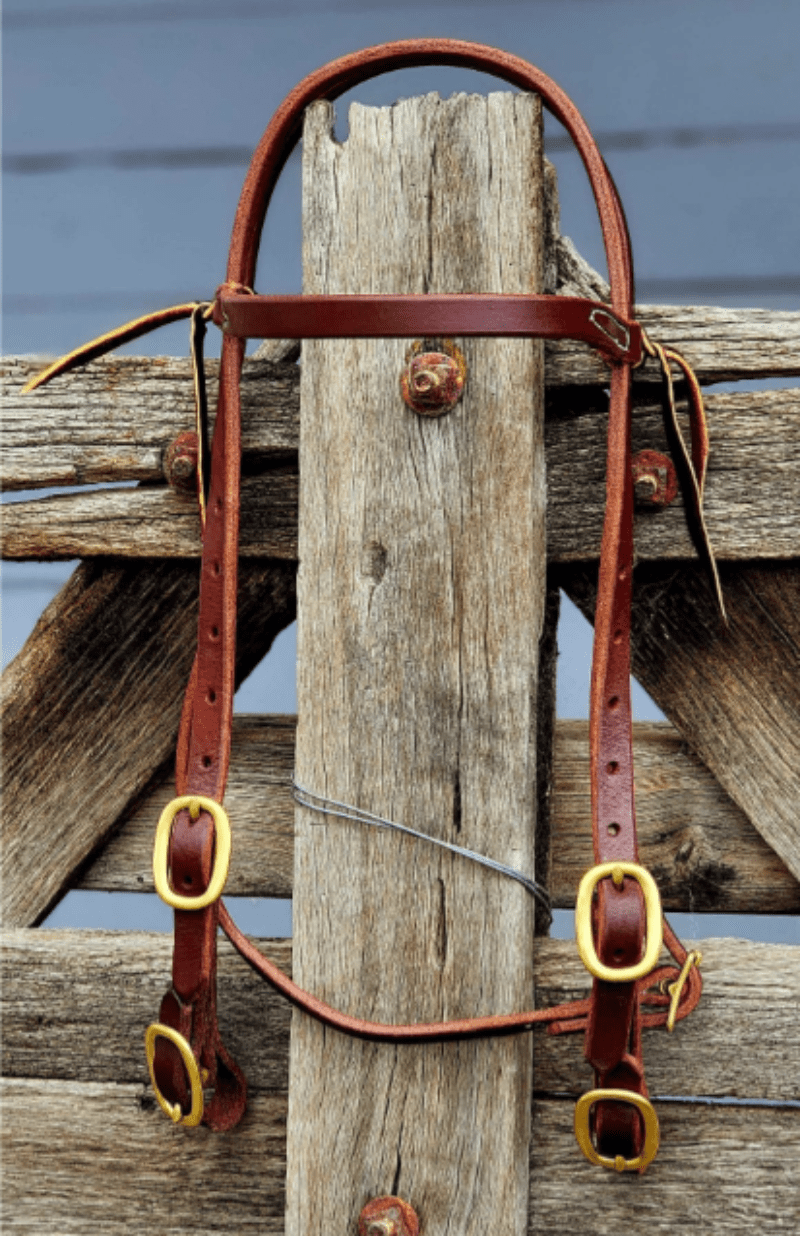 Toprail Equine Bridles Toprail Equine Bridle with Buckle Ends