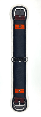 Toprail Equine Girths 28in / Black Toprail Equine Cinch Jumbuck Wool Lined