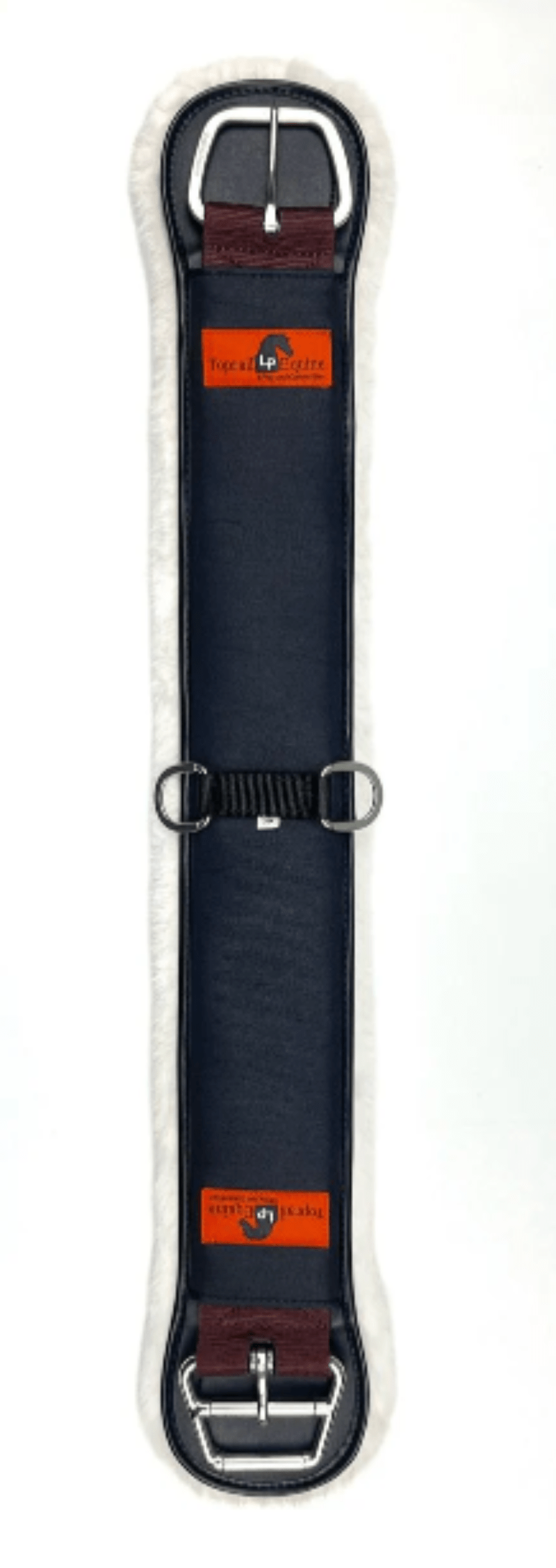 Toprail Equine Girths 28in / Black Toprail Equine Cinch Jumbuck Wool Lined