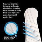 Toprail Equine Girths Toprail Equine Cinch Airflow Max Moulded