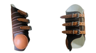Toprail Equine Horse Boots & Bandages Sliderz Splint Boots Leather Heavy Duty Reining Roper