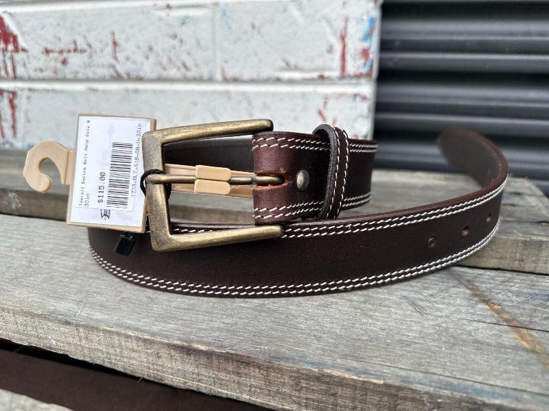 Toprail Equine Mens Belts 30in Toprail Equine Belt Mens Oily Brown Leather