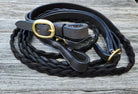 Toprail Equine Reins 5ft6 / Havana Brown Toprail Equine Reins Secret Plait Joined
