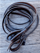 Toprail Equine Reins 6ft6 Toprail Equine Reins Leather with Tie Ends