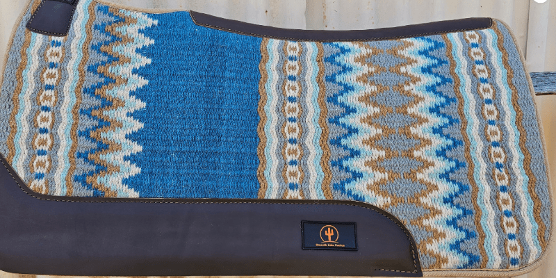 Toprail Equine Saddle Pads Western 31x32in / Blue Toprail Equine Saddle Pad Jackson