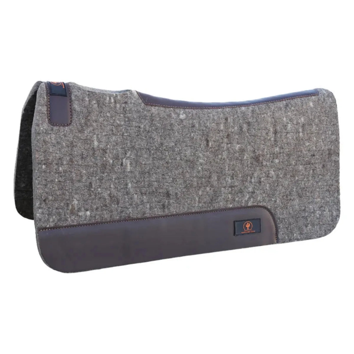 Toprail Equine Saddle Pads Western 32x32 / Grey Toprail Equine Saddle Pad Santigo Cowhorse/Cutter NZ Wool