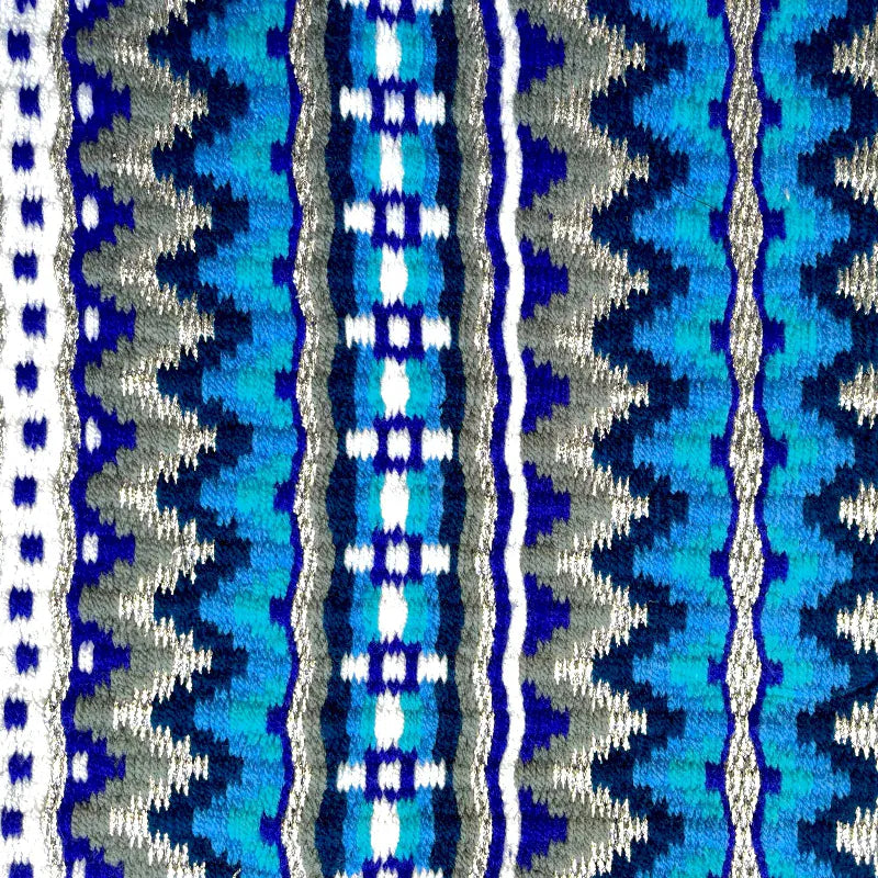 Toprail Equine Saddle Pads Western 34x32in / Aqua Sparkle Toprail Equine Saddle Pad Wool Show