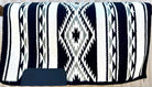 Toprail Equine Saddle Pads Western 34x32in / Black/White Toprail Equine Saddle Pad Wool Show