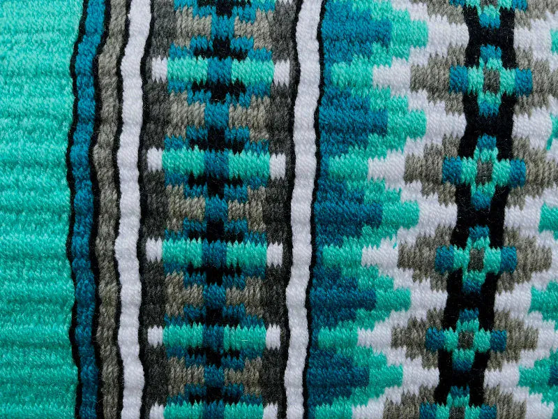 Toprail Equine Saddle Pads Western 34x32in / Minty Toprail Equine Saddle Pad Wool Show - Minty
