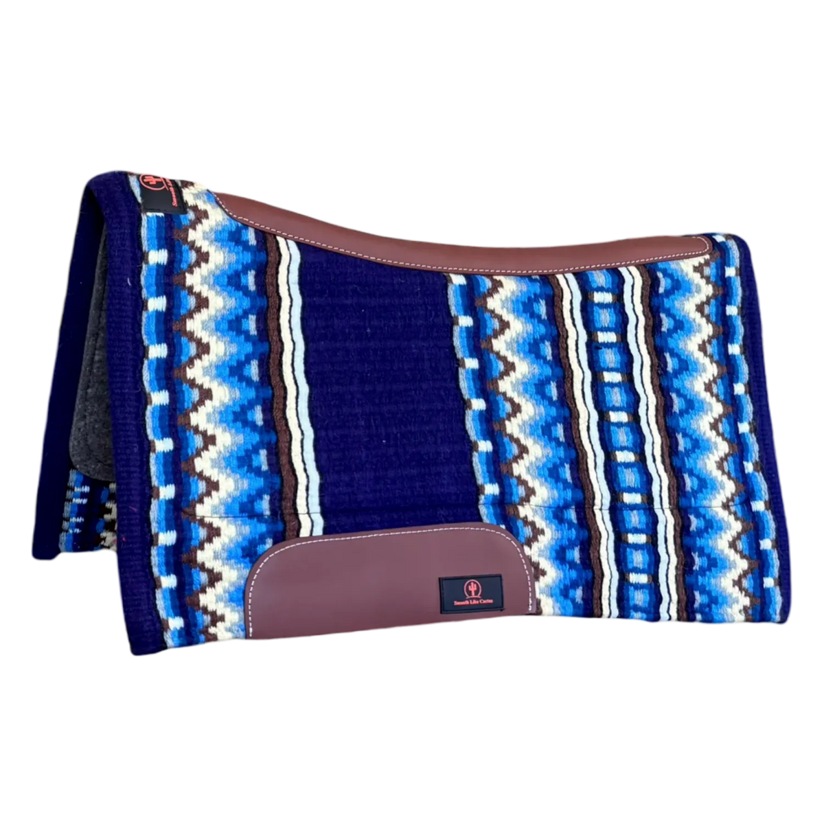 Toprail Equine Saddle Pads Western 42x36 / Blue Toprail Equine Saddle Pad Contoured Cutting/Ranch