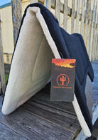 Toprail Equine Saddle Pads Western Toprail Equine Saddlepad Canvas Top with Merino Fleece