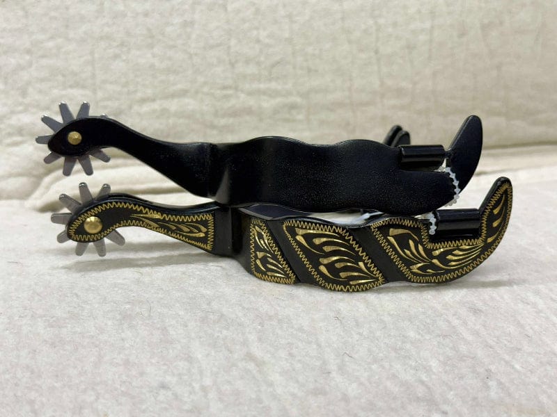 Toprail Equine Spurs Toprail Equine Spurs Vaquero Midnight Blue