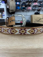 Toprail Equine Womens Belts Toprail Equine Belt Womens Desert Sandy Beaded