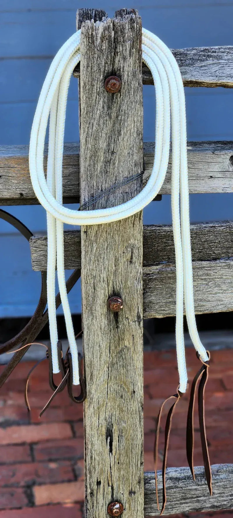 Toprail Reins 6ft6 Toprail Flat Braided Split Campdraft Reins