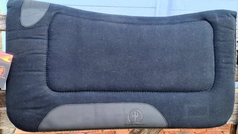 Toprail Saddle Pads Western 32x32 / Black Toprail Square Contoured Pad with Canvas Top
