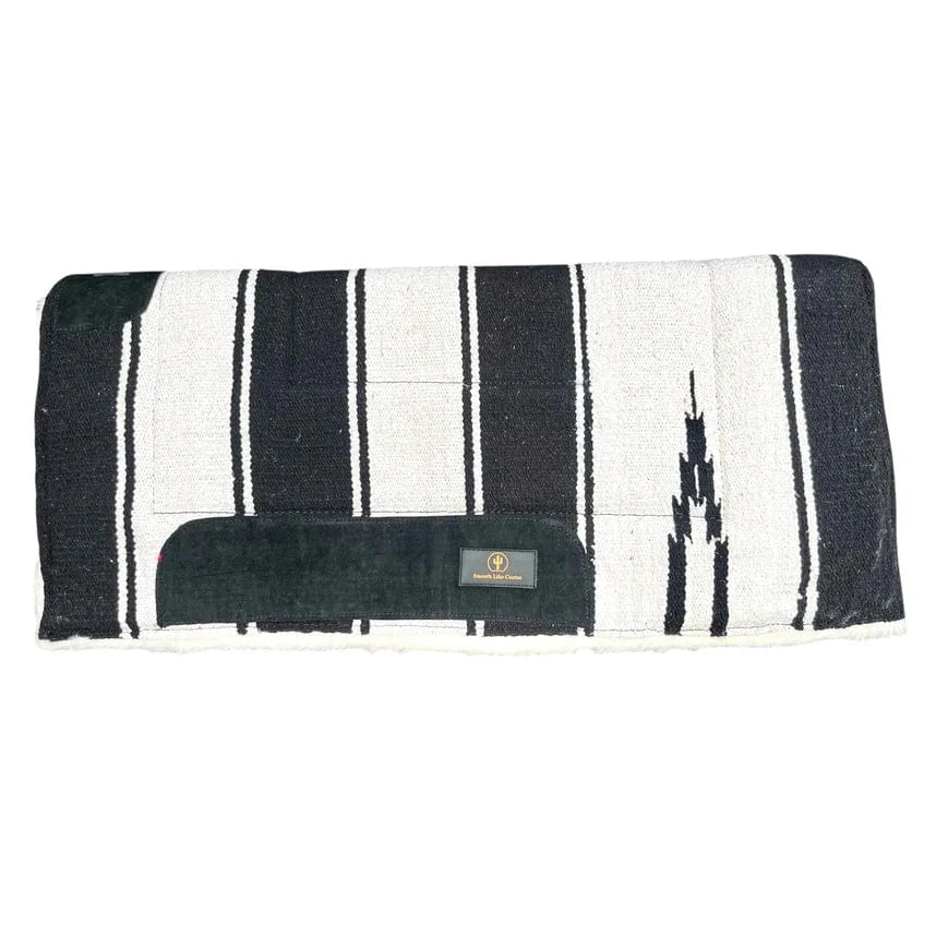 Toprail Saddle Pads Western Cream Toprail Saddle Pad Toprail All Rounder Navajo with Fleece (SLC-PAD-3778)