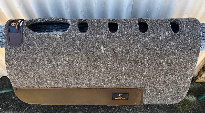 Toprail Saddle Pads Western Grey Toprail Equine The Bandy Drover Saddle Pad