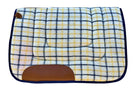 Toprail Saddle Pads Western Toprail Kersey Wool Checkered Saddle Pad