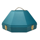 Toptac Hat Accessories L / Teal Western Hat Box