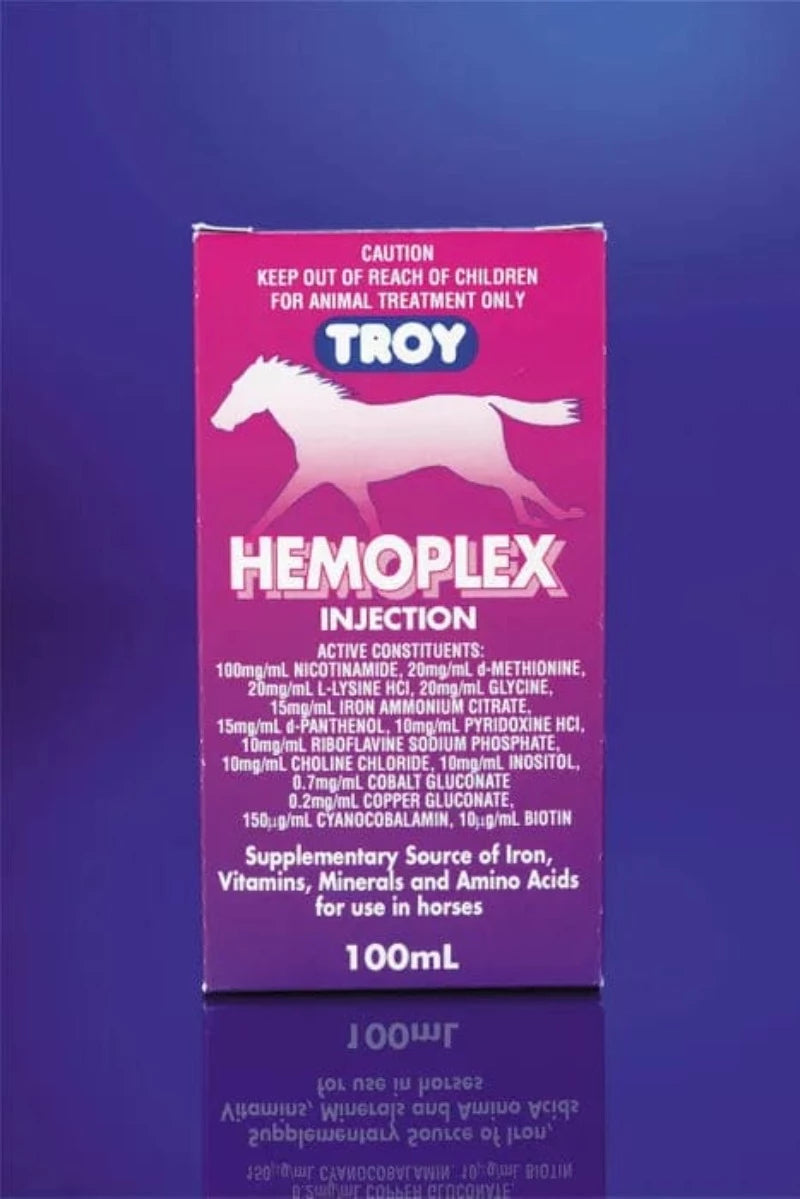 Troy Hemoplex Injection 100ml – Gympie Saddleworld & Country Clothing