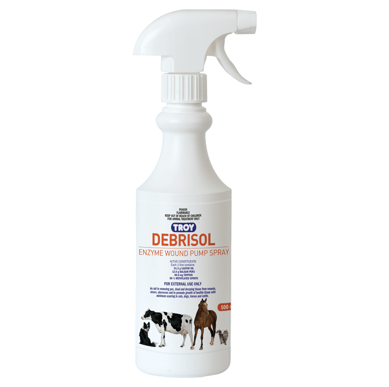 Troy Vet & Feed 500ML Troy Debrisol Enzyme Wound Spray