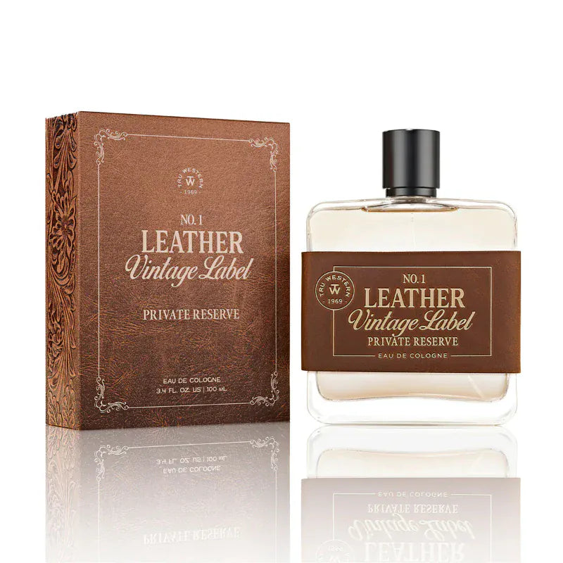 Tru Western Perfume - Cologne 100ml Tru Western Cologne Mens Leather Vintage Label No.1 Private Reserve
