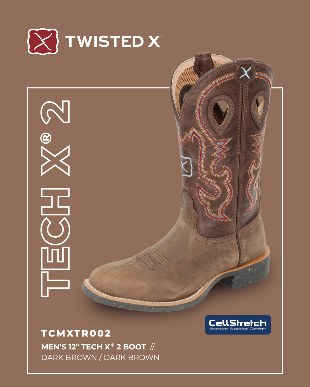 Twisted X Mens Boots - Shoes Twisted X Boots Mens 12 Tech X2