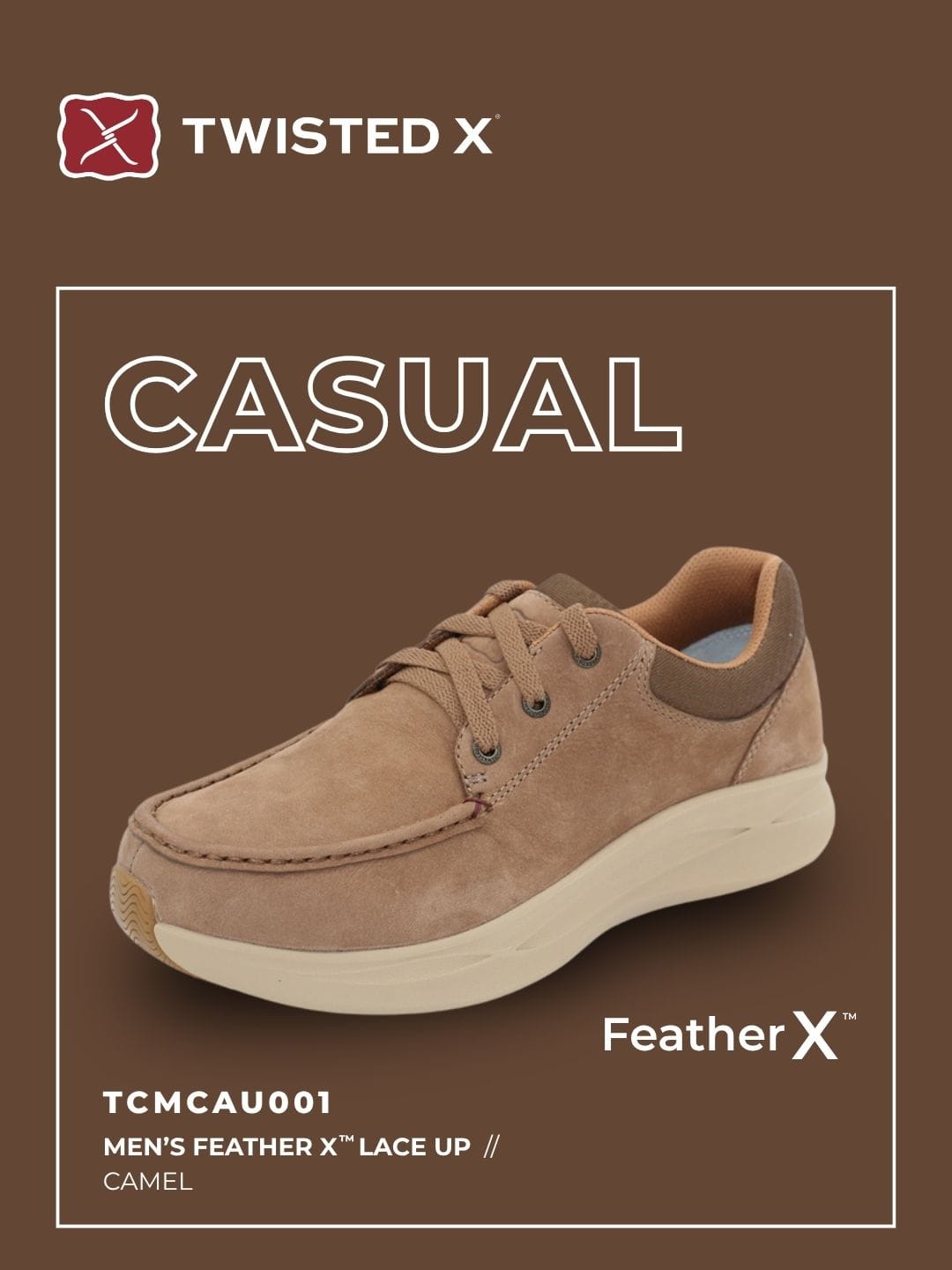 Twisted X Mens Boots - Shoes Twisted X Shoes Mens Feather X Lace Up
