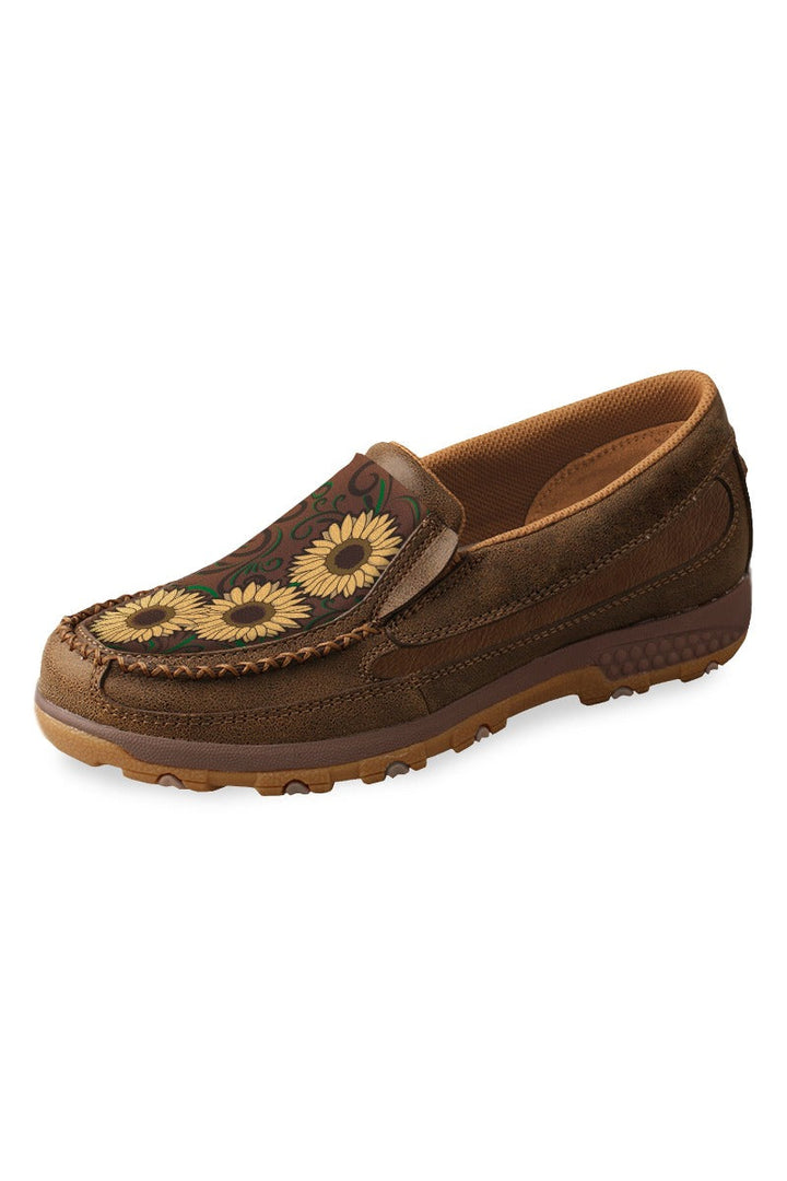 Twisted X Womens Boots & Shoes WMN 5.5 / Brown/Sunflower Twisted X Mocs Womens Sunflower (TCWXC0035)
