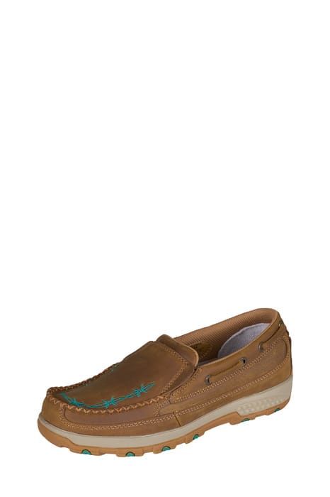 Twisted X Womens Boots - Shoes WMN 6 / Brown/Teal Twisted X Mocs Womens Barbed Cellstretch