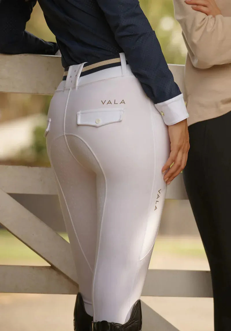 Vala Equestrian Womens Jodhpurs - Breeches XS / White Vala Equestrian Breeches Womens Sculpt & Smooth
