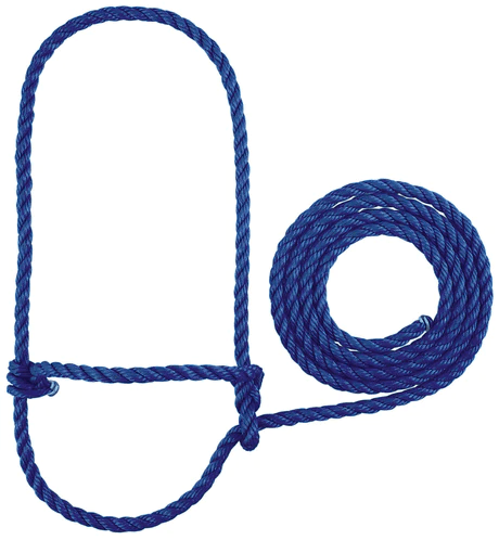 Weaver Cattle Products Calf / Blue Weaver Poly Rope Calf Halter