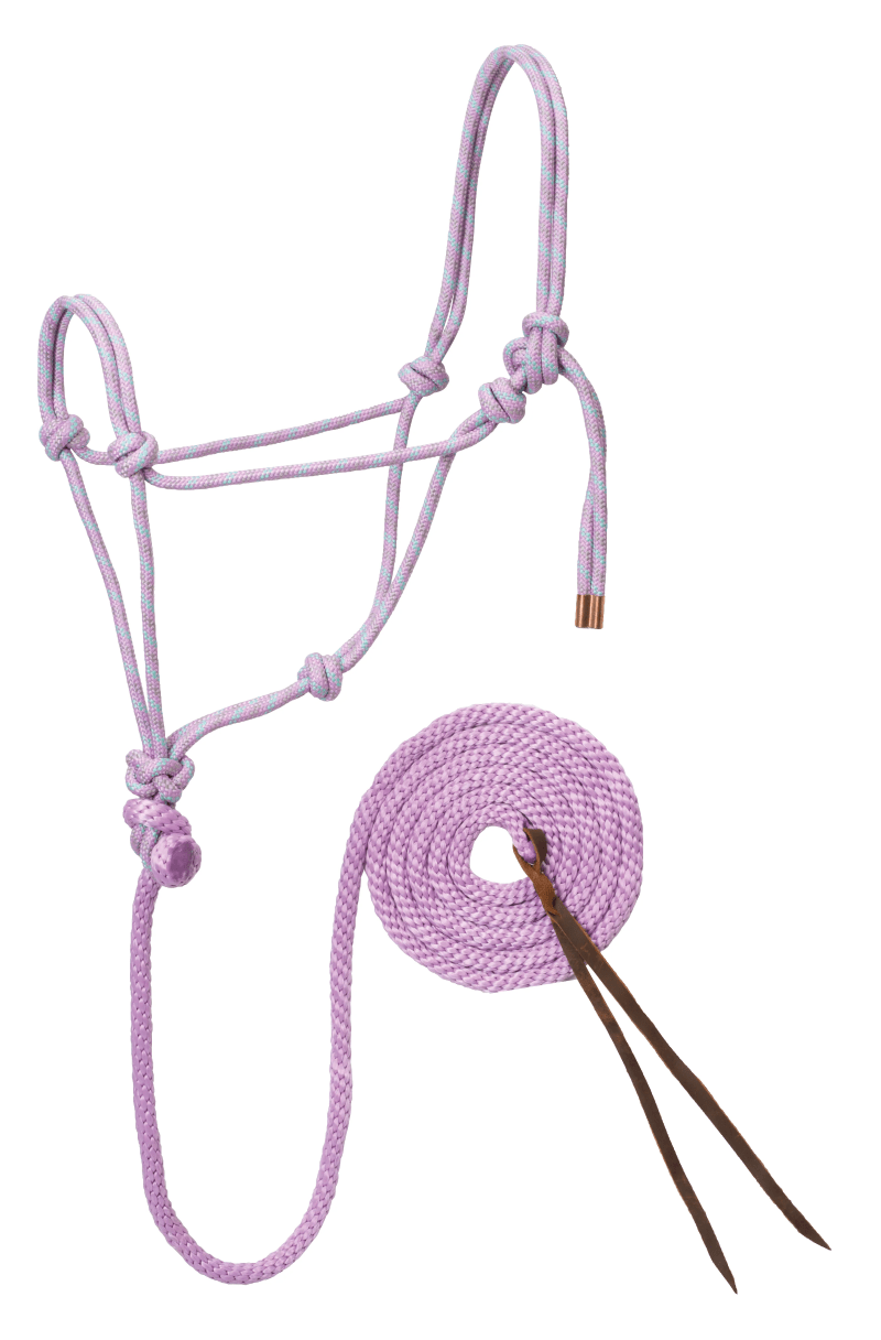 Weaver Halters Purple Weaver Rope Halter and Lead Set