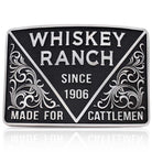 Whiskey Bent Hat Co Belt Accessories Montana Silversmiths Belt Buckle 1906 Whiskey Ranch