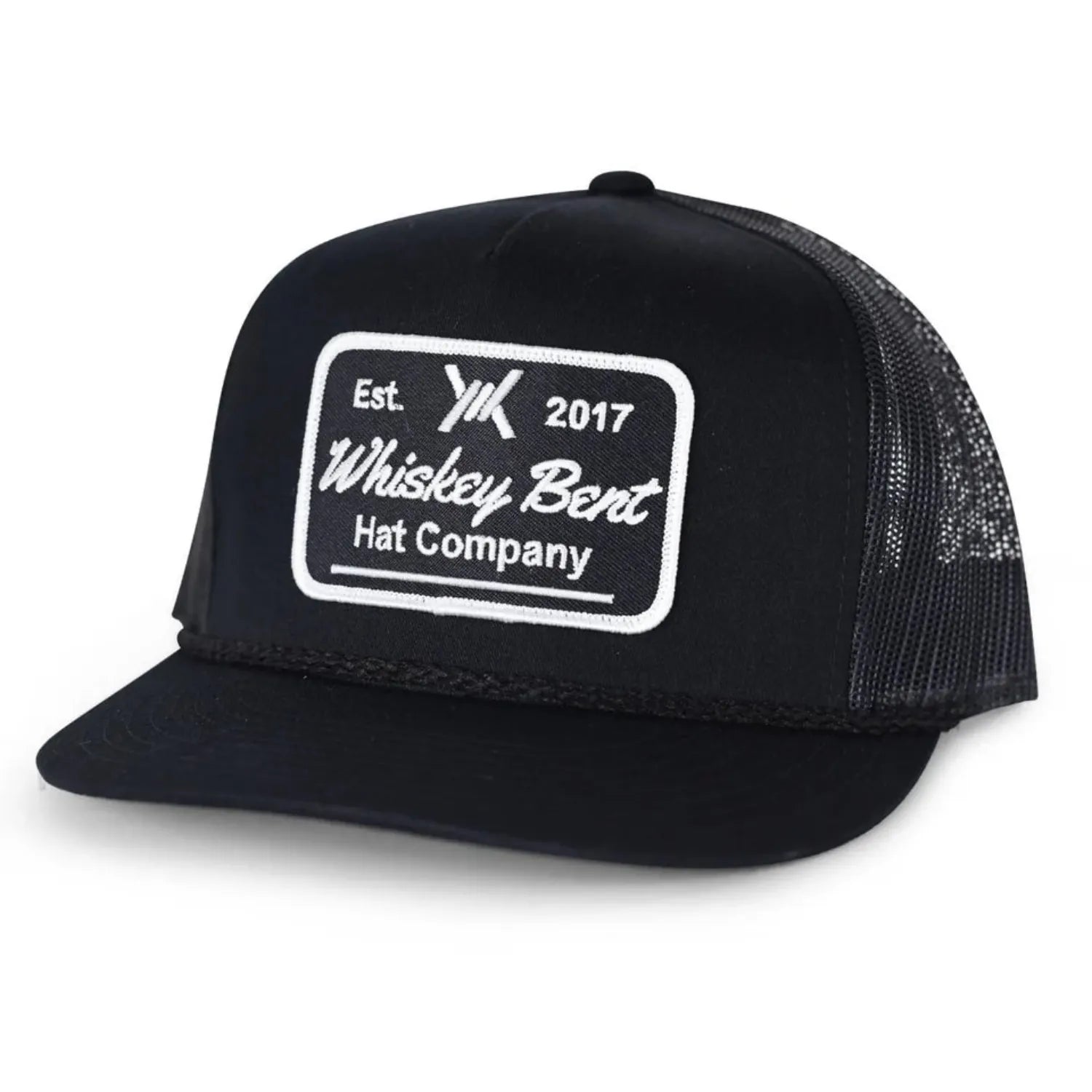 Whiskey Bent Hat Co Caps Black Whiskey Bent Hat Co Cap Trucker Black Top