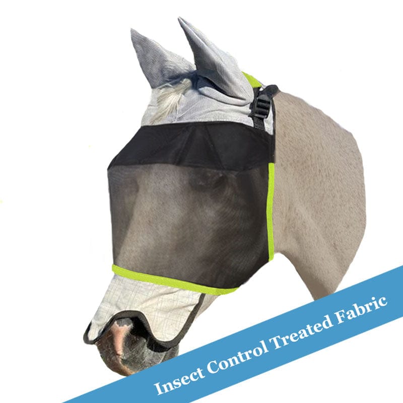 Wild Horse Australia Fly Masks - Bonnets Wildhorse Flyveil Ultimate UV with Mesh Ear & Ripstop Nose