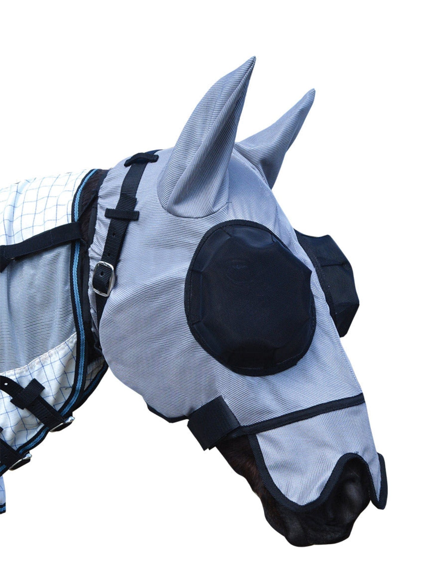 Wild Horse Fly Masks - Bonnets Pony / Silver Buckle Wild Horse Cool Mesh Fly Bonnet